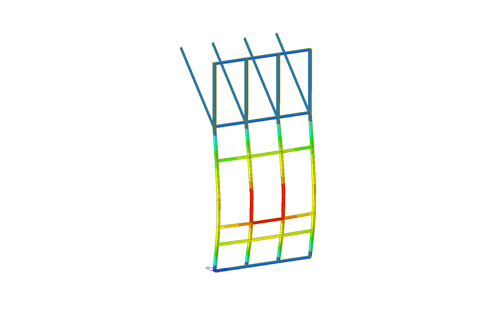 강원도 강릉시 비지니스센터 커튼월(Curtain Wall) 구조검토