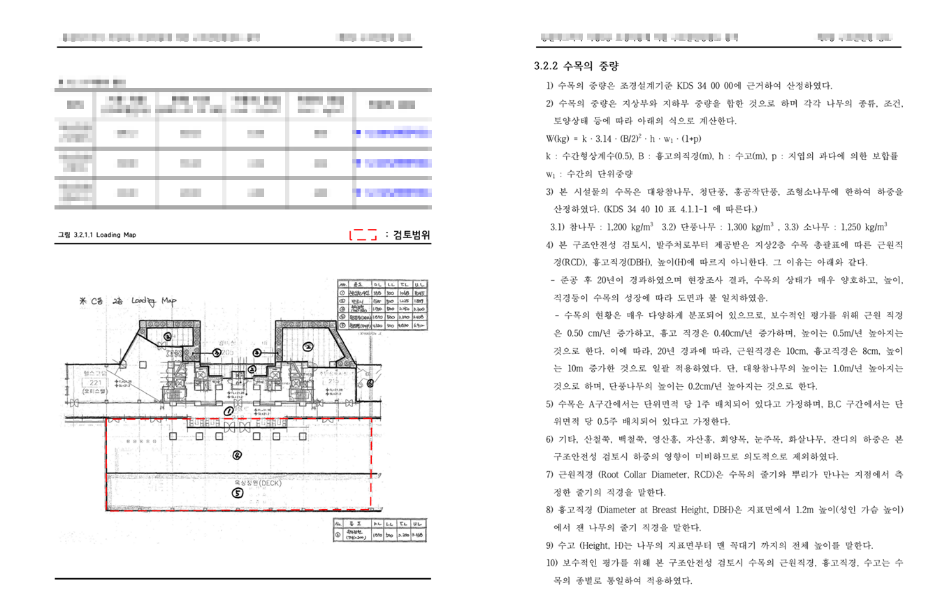 서울특별시 용산구 OO아파트 옥상정원 조경하중에 의한 구조안전성 검토 이미지4