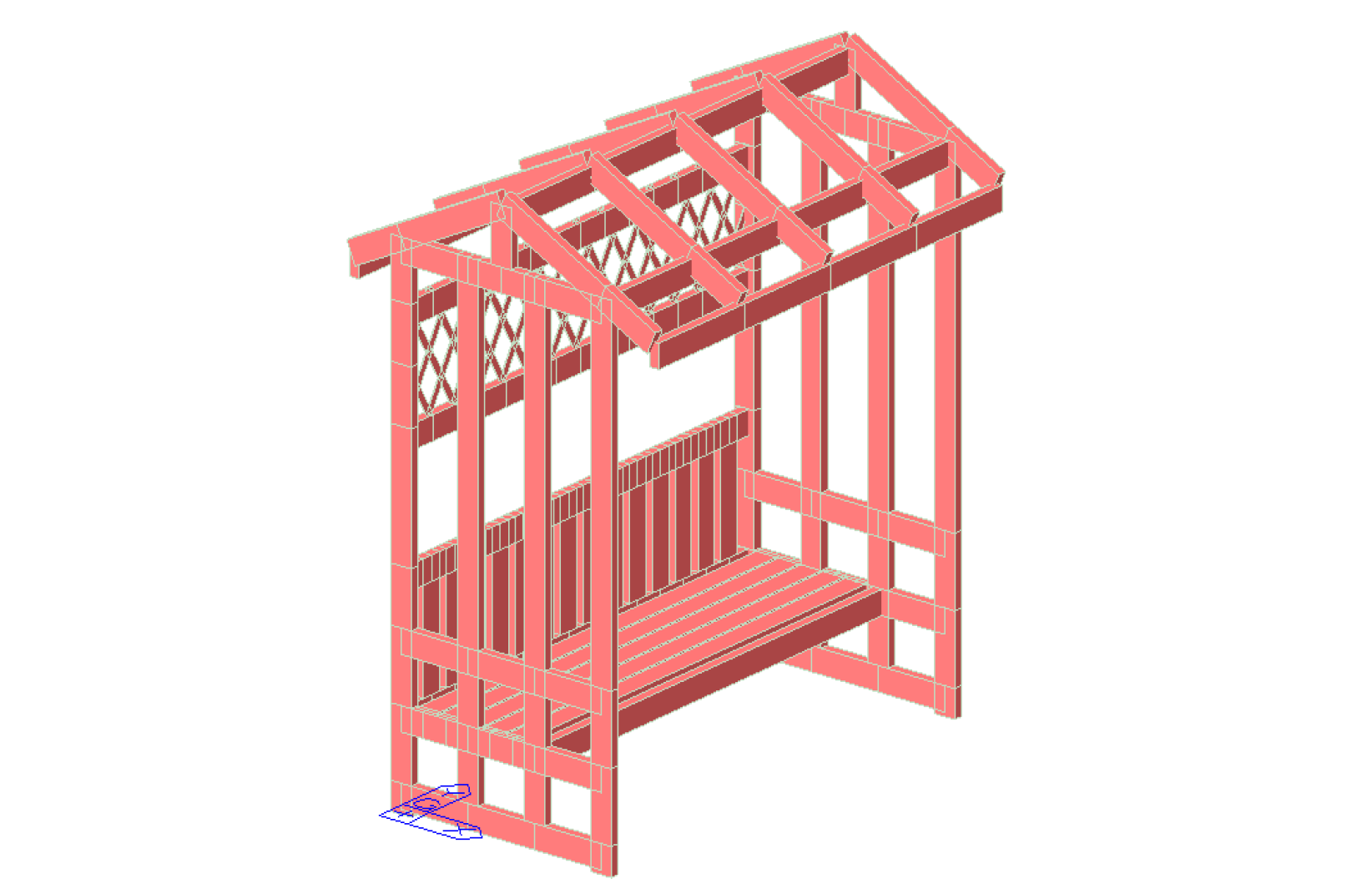 충청남도 공주 목구조 퍼걸러(PERGOLA) 구조검토